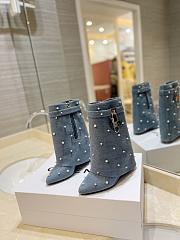 Givenchy Shark Lock Boots Denim - 2