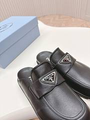 Prada Leather Black Mules - 3