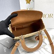Dior Lady Bag Caramel Wicker 24cm - 6