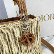 Dior Lady Bag Caramel Wicker 24cm - 3