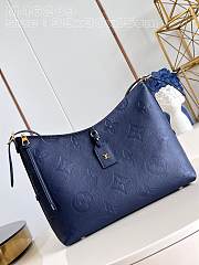 Louis Vuitton LV CarryAll MM Tourterelle Navy Blue 39x30x15cm - 1