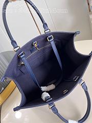 Louis Vuitton LV OnTheGo MM Navy Blue 35 x 27 x 14 cm - 6