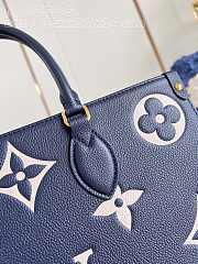 Louis Vuitton LV OnTheGo MM Navy Blue 35 x 27 x 14 cm - 4