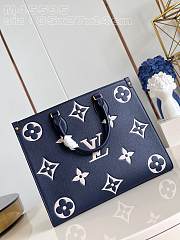 Louis Vuitton LV OnTheGo MM Navy Blue 35 x 27 x 14 cm - 3