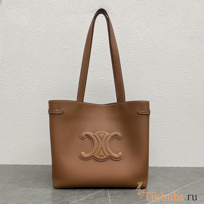 Celine Medium Cabas Cuir Triomphe Tan 54x29.5x15cm - 1