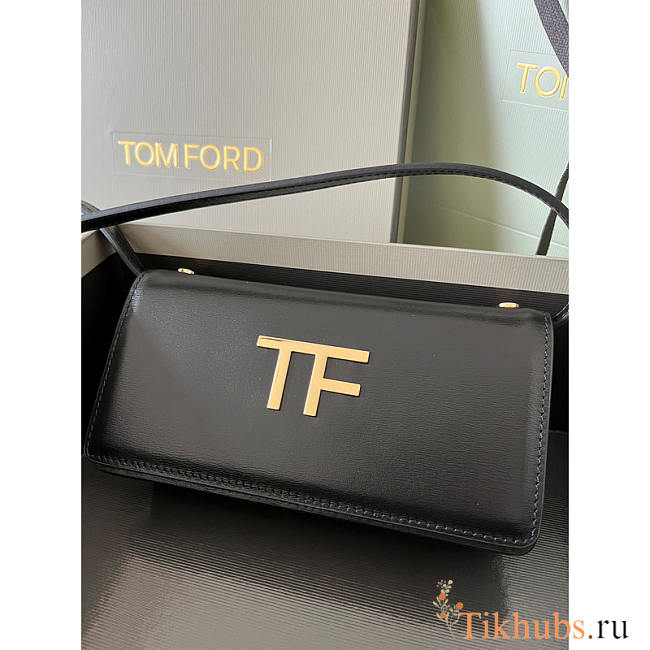 Tom Ford TF Mini Leather Black Crossbody 18x9x3cm - 1