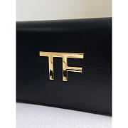 Tom Ford TF Mini Leather Black Crossbody 18x9x3cm - 6