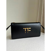 Tom Ford TF Mini Leather Black Crossbody 18x9x3cm - 2