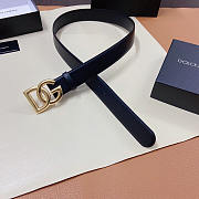 Dolce & Gabbana DG Belt Gold Black 2.5cm - 3