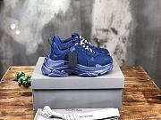 Balenciaga Triple S Clear Sole Sneaker Navy Blue - 1