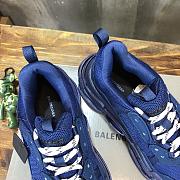 Balenciaga Triple S Clear Sole Sneaker Navy Blue - 5