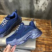 Balenciaga Triple S Clear Sole Sneaker Navy Blue - 4