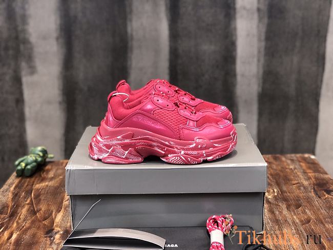 Balenciaga Triple S Sneaker Dark Red - 1