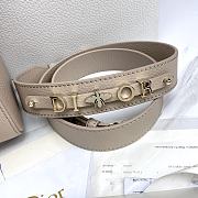 Dior Medium Lady D-Sire Bag Powder Beige Bull 30 x 20 x 13 cm - 5