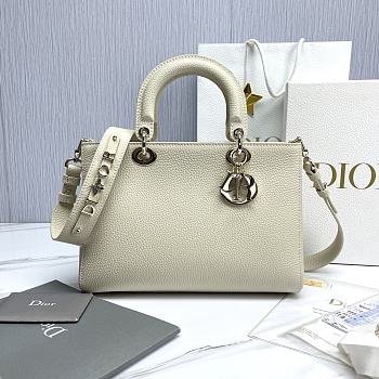 Dior Medium Lady D-Sire Bag White Bull 30 x 20 x 13 cm