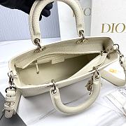 Dior Medium Lady D-Sire Bag White Bull 30 x 20 x 13 cm - 6