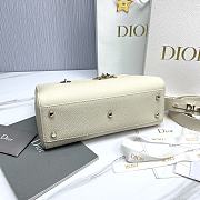 Dior Medium Lady D-Sire Bag White Bull 30 x 20 x 13 cm - 4