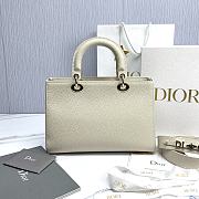 Dior Medium Lady D-Sire Bag White Bull 30 x 20 x 13 cm - 2