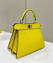 Fendi Peekaboo Iseeu Bag Yellow 20x11x15cm - 3