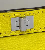 Fendi Peekaboo Iseeu Bag Yellow 20x11x15cm - 2