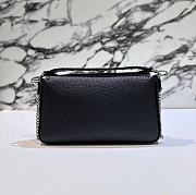 Fendi Baguette Full Grain Black Bag Leather 19.5x4.5x13cm - 6