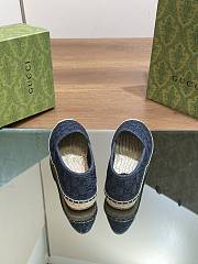 Gucci GG Crystal-embellished Denim Espadrilles - 4