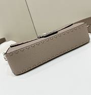 Fendi Baguette Dove Grey Selleria Bag 27x15x6cm - 5