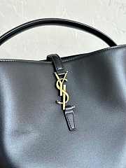 YSL LE 37 Shiny Leather Black Gold 20x25x16cm - 3