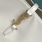 YSL LE 37 Shiny Leather White Gold 20x25x16cm - 3