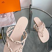 Hermes Pink Slides - 5