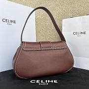 Celine Medium Polly Bag Red Wine 33x19x9cm - 4