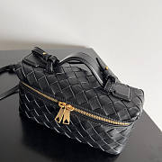 Bottega Veneta Vanity Case Crossbody Bag Black 22x12.5x5cm - 4