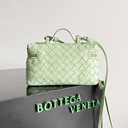 Bottega Veneta Vanity Case Crossbody Bag Mint 22x12.5x5cm - 5
