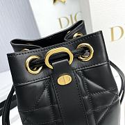 Dior Small Backpack Black Supple Maxicannage 15x25cm - 5