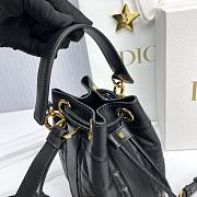 Dior Small Backpack Black Supple Maxicannage 15x25cm - 4