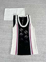 Chanel Black White Tank Top - 1