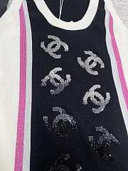 Chanel Black White Tank Top - 2