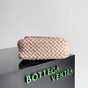 Bottega Veneta Cobble Mini Shoulder Bag Pink 19x17x6cm - 3