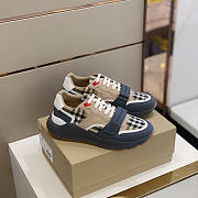 Burberry Ramsey Vintage Check Suede Leather Sneakers  - 1