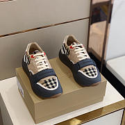 Burberry Ramsey Vintage Check Suede Leather Sneakers  - 4