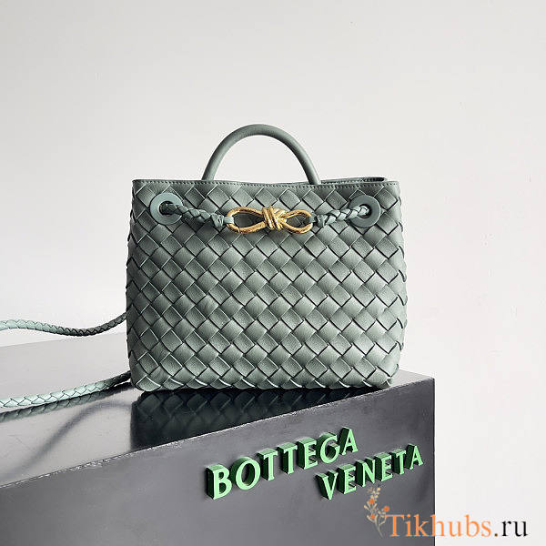 Bottega Veneta Small Andiamo Green Aloe 25x22x10.5cm - 1