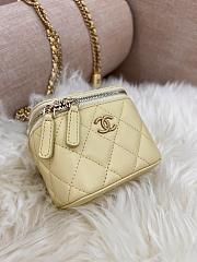 Chanel Vanity Box Yellow Bag 8.5x11x7cm - 3