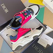 Dior B22 Sneaker Technical Mesh Neon Pink - 4