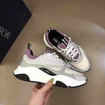 Dior B22 Sneaker Technical Mesh White Purple