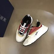 Dior B22 Sneaker White Burgundy - 5