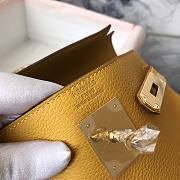 Hermes Kelly Bag 25 Yellow Togo Gold 25cm - 6