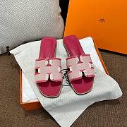 Hermes Oran Pink Slides - 1
