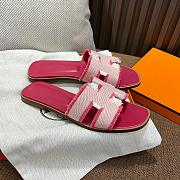 Hermes Oran Pink Slides - 2