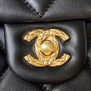 Chanel 23B Flap Bag Black Gold Lambskin 23x16x10cm - 5