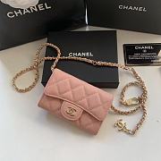 Chanel chian wallet pearl pink - 1